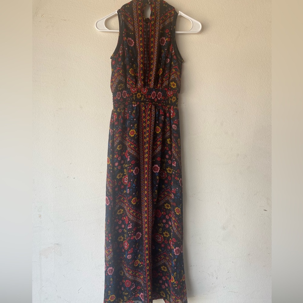 Flower long dress